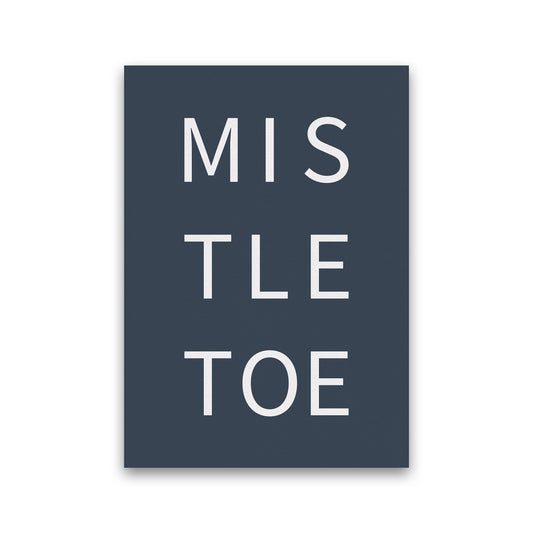 Mistletoe Christmas Art Print by Kookiepixel Print Only
