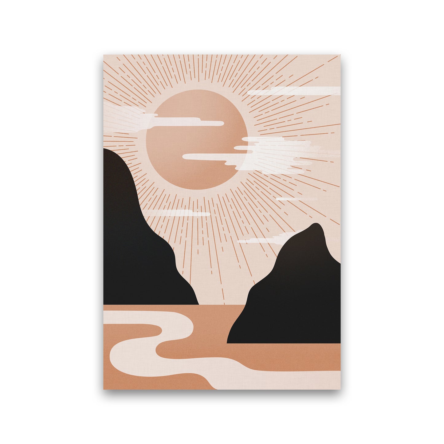 Morning Sunrise No 1 Art Print by Kookiepixel Print Only