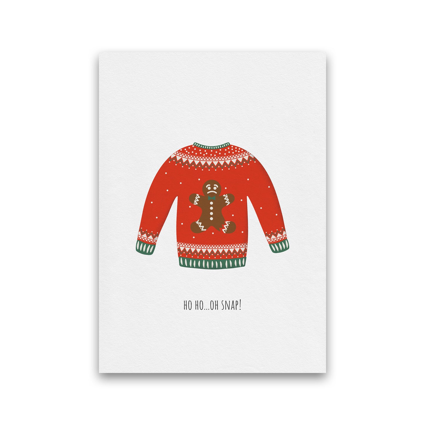 Oh snap Christmas Art Print by Kookiepixel Print Only