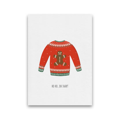 Oh snap Christmas Art Print by Kookiepixel Print Only