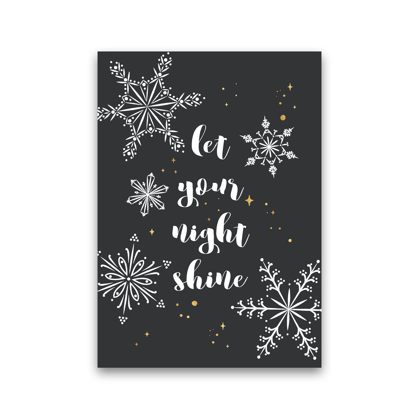 Shine Christmas Art Print by Kookiepixel Print Only