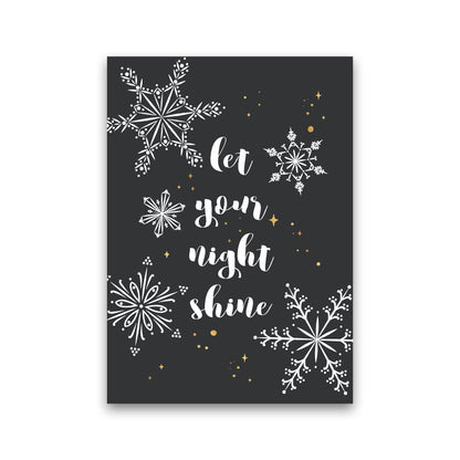 Shine Christmas Art Print by Kookiepixel Print Only
