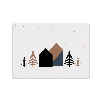 Starry night Landscape Art Print by Kookiepixel Print Only