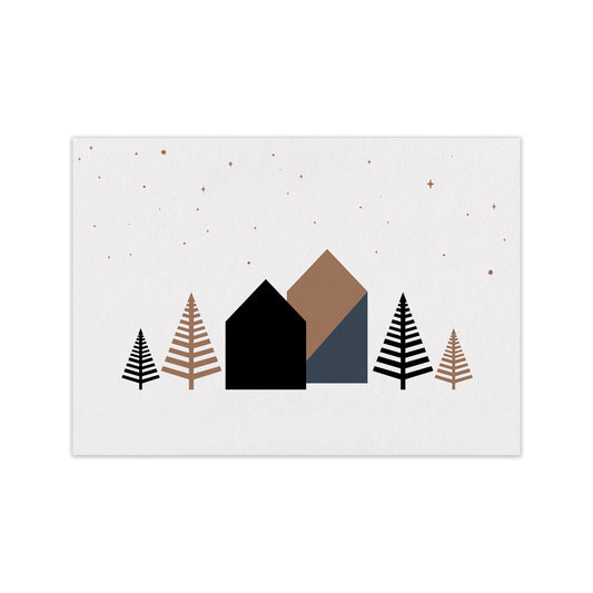 Starry night Landscape Art Print by Kookiepixel Print Only