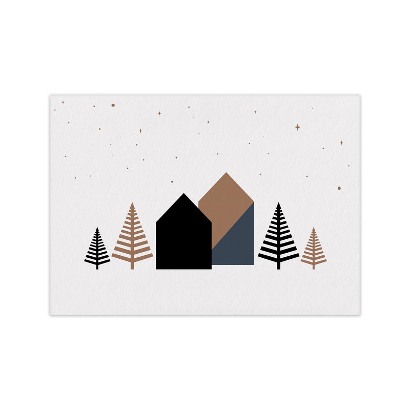 Starry night Landscape Art Print by Kookiepixel Print Only