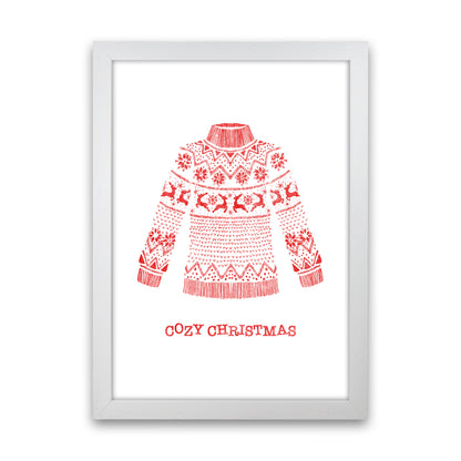 Cozy Christmas Art Print by Kookiepixel White Grain