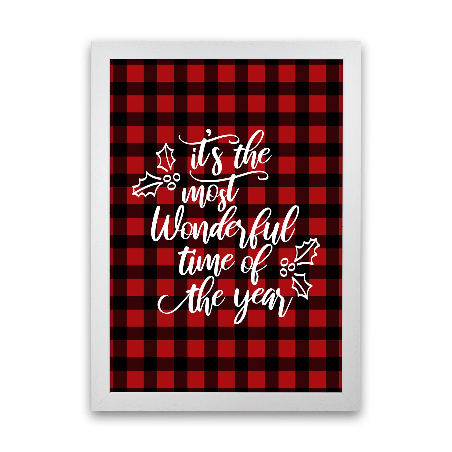 Wonderful time Christmas Art Print by Kookiepixel White Grain
