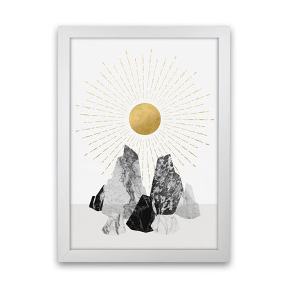 Rock Formation No 1 Art Print by Kookiepixel White Grain