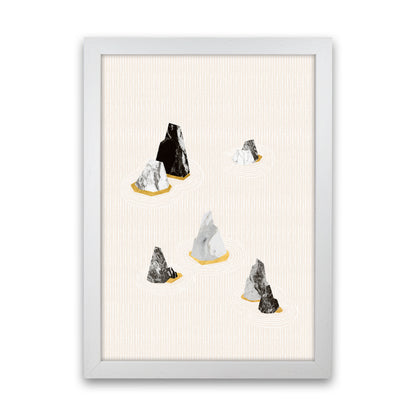 Rock Formation No 2 Art Print by Kookiepixel White Grain