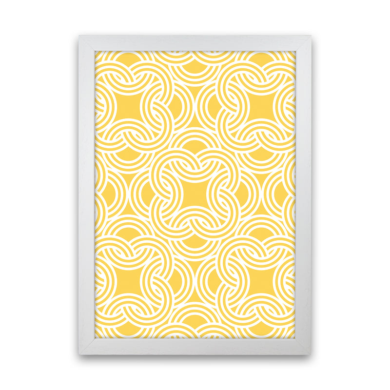 Oriental Print Abstract Art Print by Kookiepixel White Grain