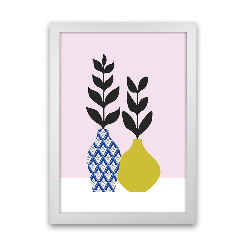 Vases No 2 Art Print by Kookiepixel White Grain