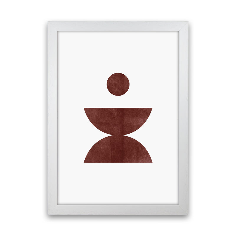Abstract Geometric No 4 Art Print by Kookiepixel White Grain