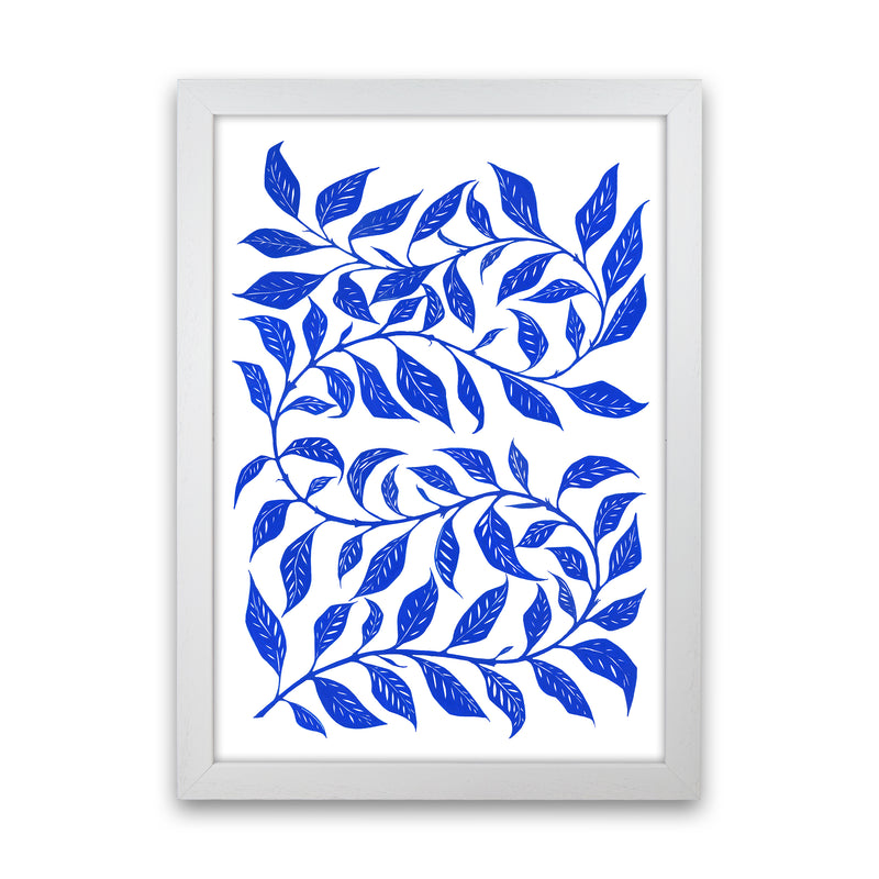 Foliage No 1 Botanical Art Print by Kookiepixel White Grain