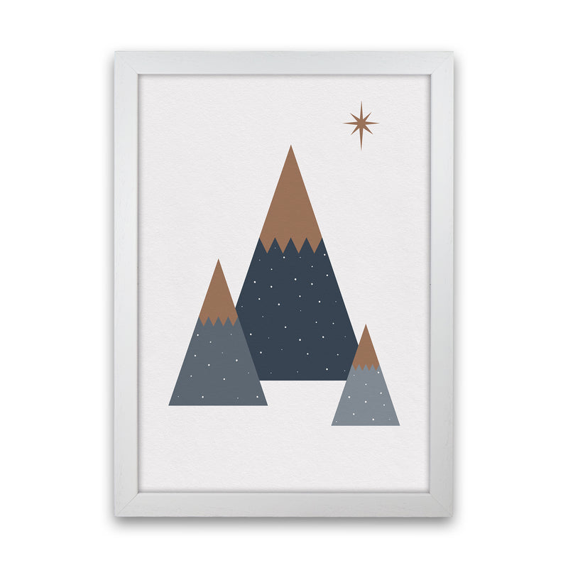 Geometric Trees Art Print by Kookiepixel White Grain