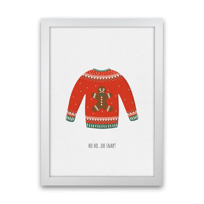Oh snap Christmas Art Print by Kookiepixel White Grain