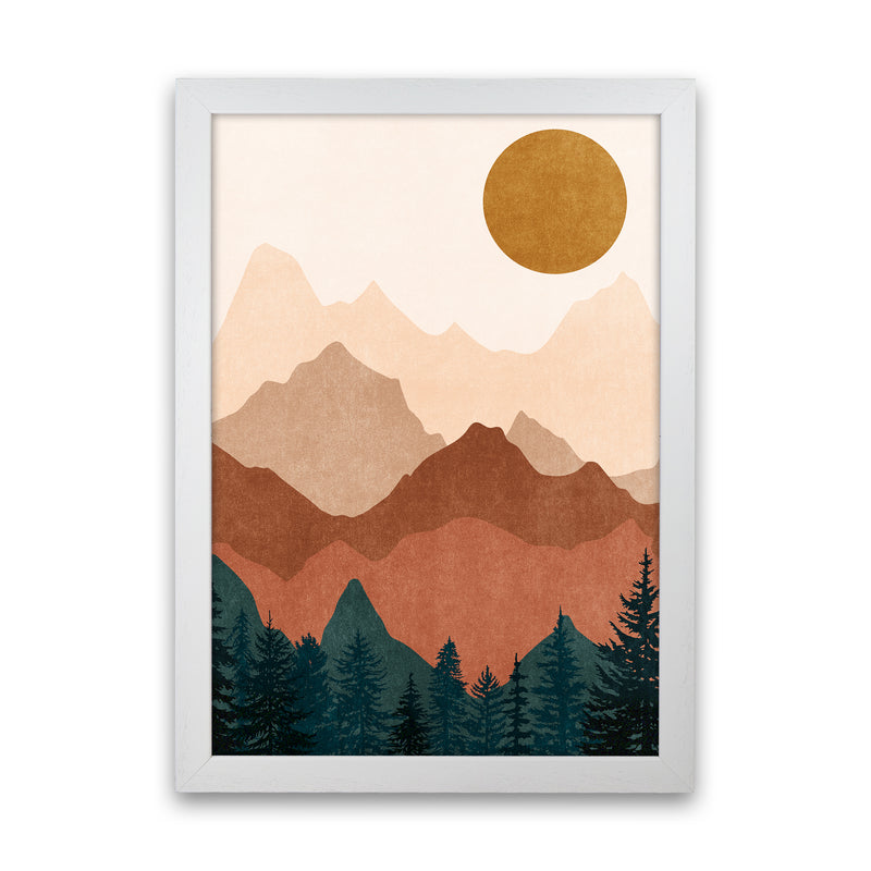 Sunset Peaks No 2 White Grain