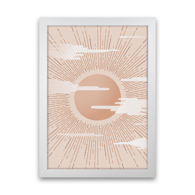 The Sun Landscape Art Print by Kookiepixel White Grain