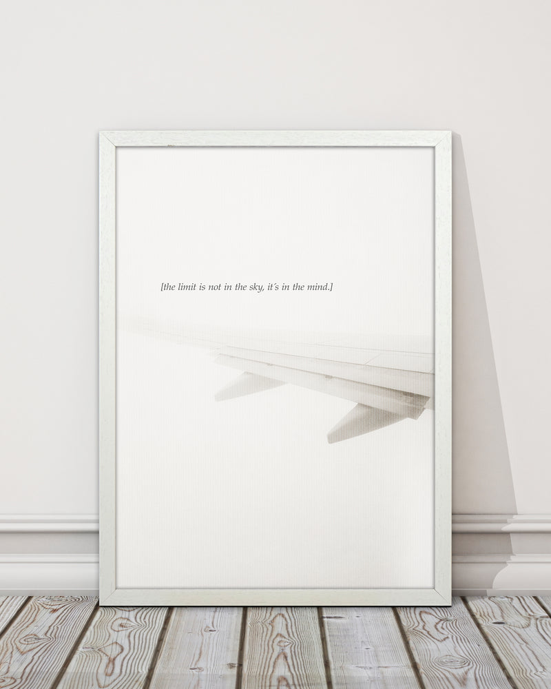 No Limits Quote Contemporary Art Print by Kubistika
