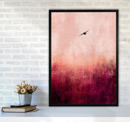 Rise Like A Phoenix Contemporary Art Print by Kubistika A1 White Frame