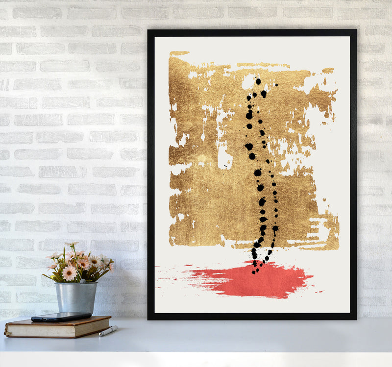 Drip Drop Abstract Art Print by Kubistika A1 White Frame