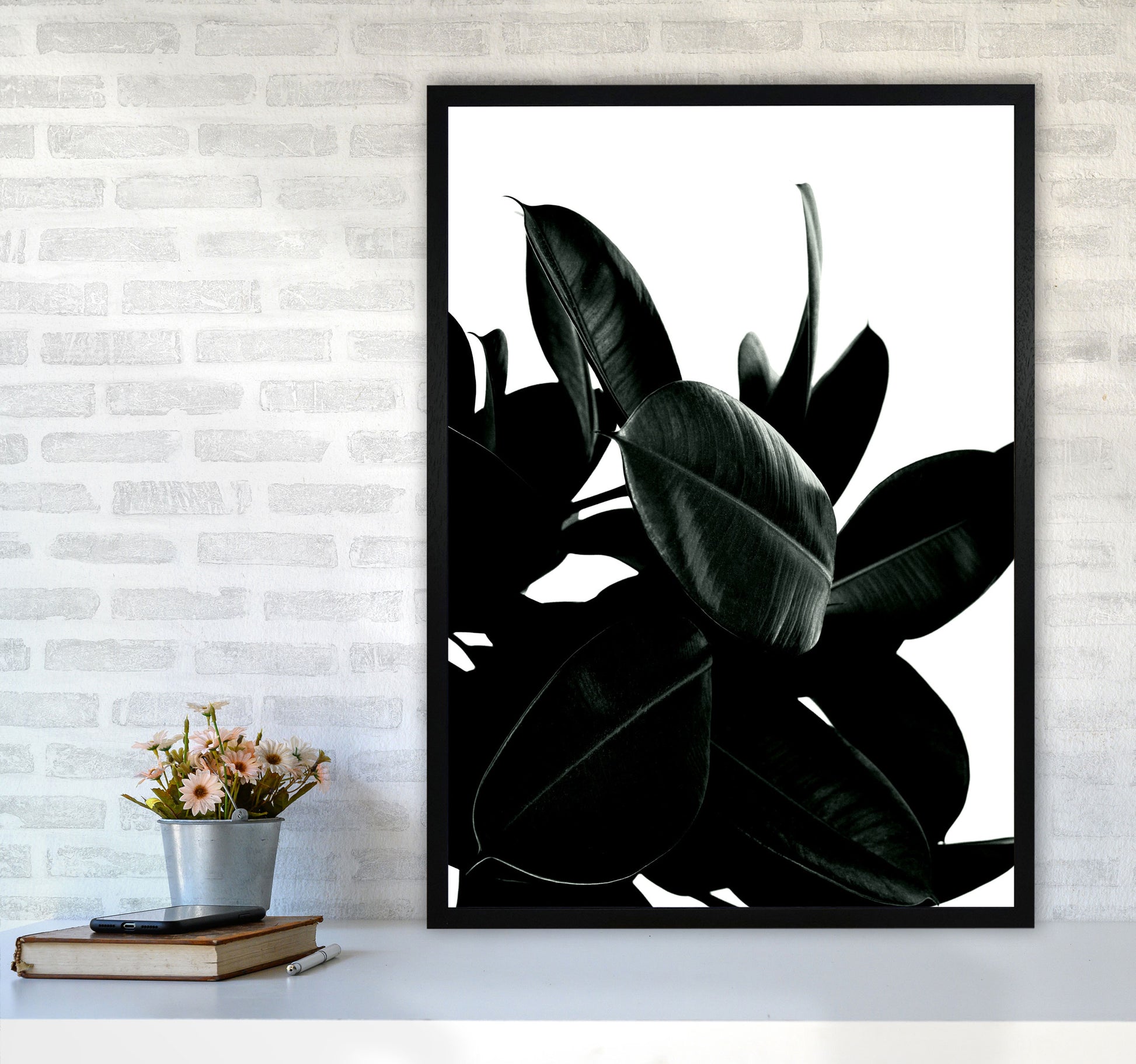 Dark Tree Photography Art Print by Kubistika A1 White Frame