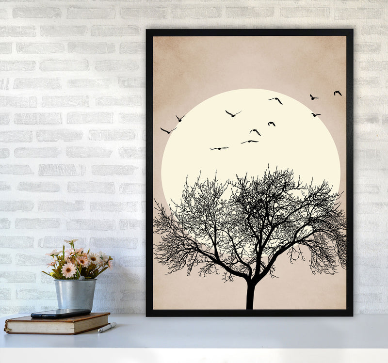Dreamers - BRIGHT Contemporary Art Print by Kubistika A1 White Frame
