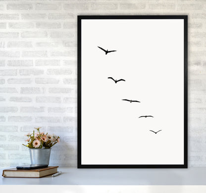 Heavenly Creatures - DARK  Contemporary Art Print by Kubistika A1 White Frame