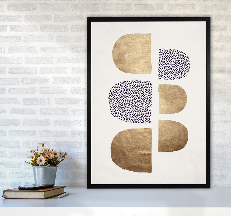 Geometric Abstracta Abstract Art Print by Kubistika A1 White Frame