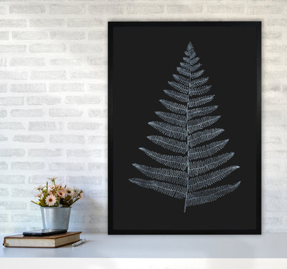 Botanica Minimalistica - BLEU Modern Art Print by Kubistika A1 White Frame