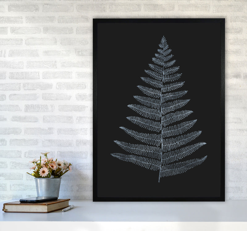 Botanica Minimalistica - BLEU Modern Art Print by Kubistika A1 White Frame