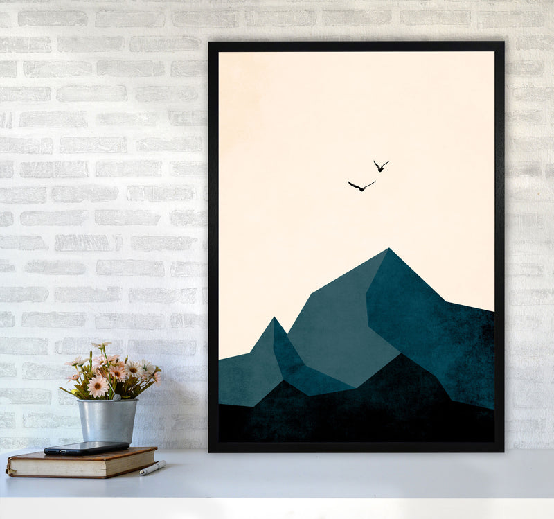 Zugspitze ZWEI Art Print by Kubistika A1 White Frame