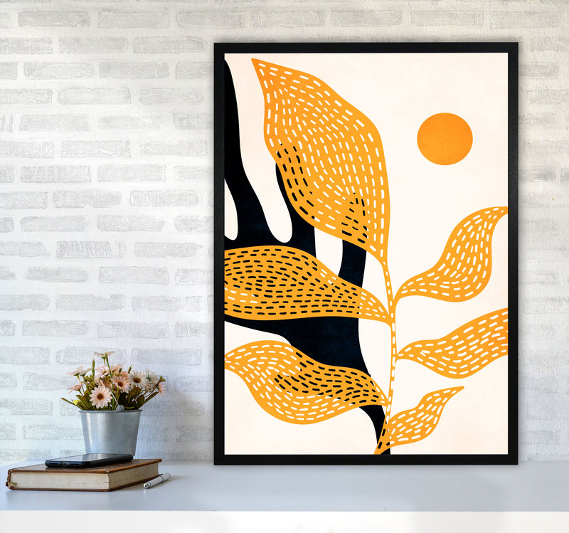 Van Gogh`s Garden Art Print by Kubistika A1 White Frame