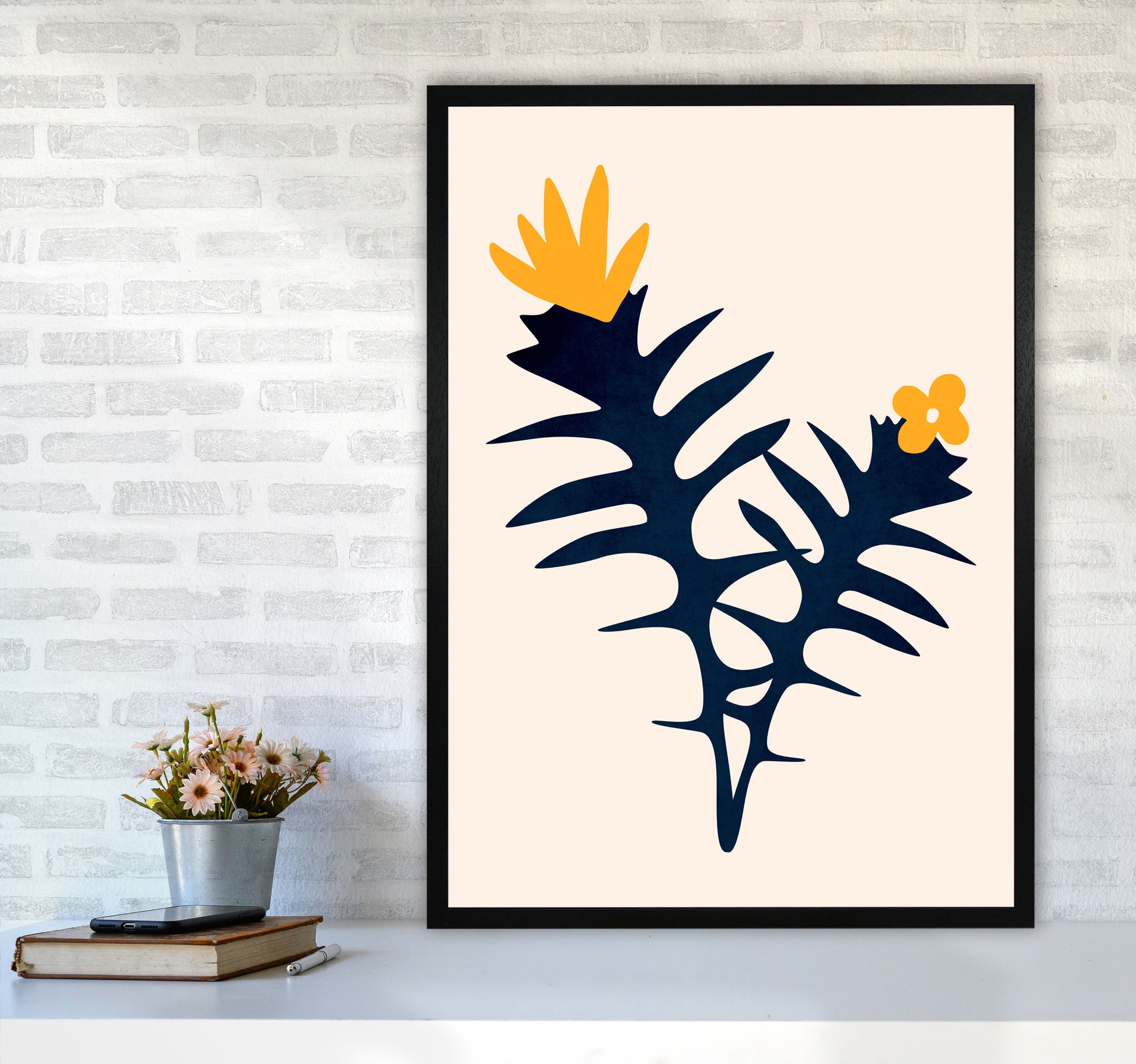 Together Forever X Art Print by Kubistika A1 White Frame