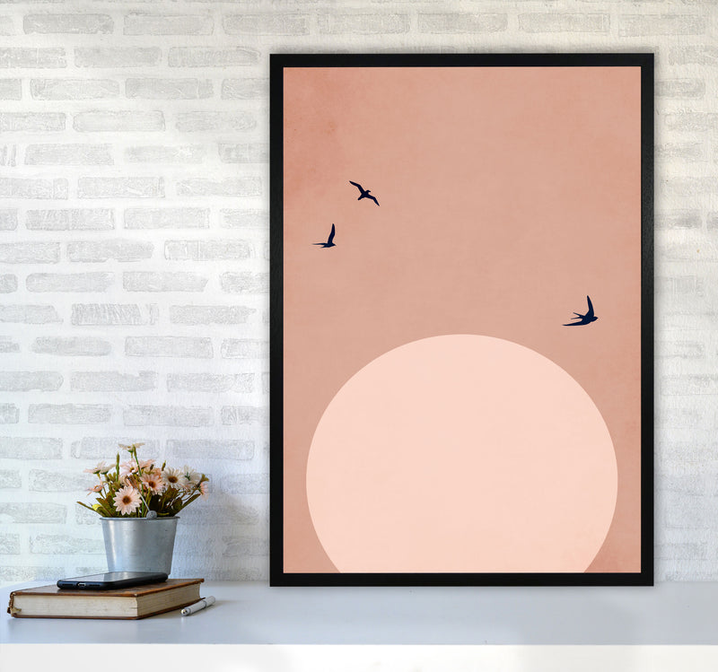 The Beauty Of Life Art Print by Kubistika A1 White Frame