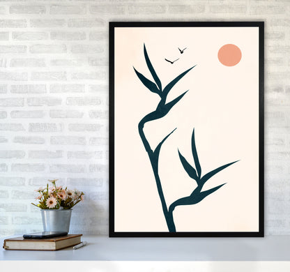 Paradise Art Print by Kubistika A1 White Frame