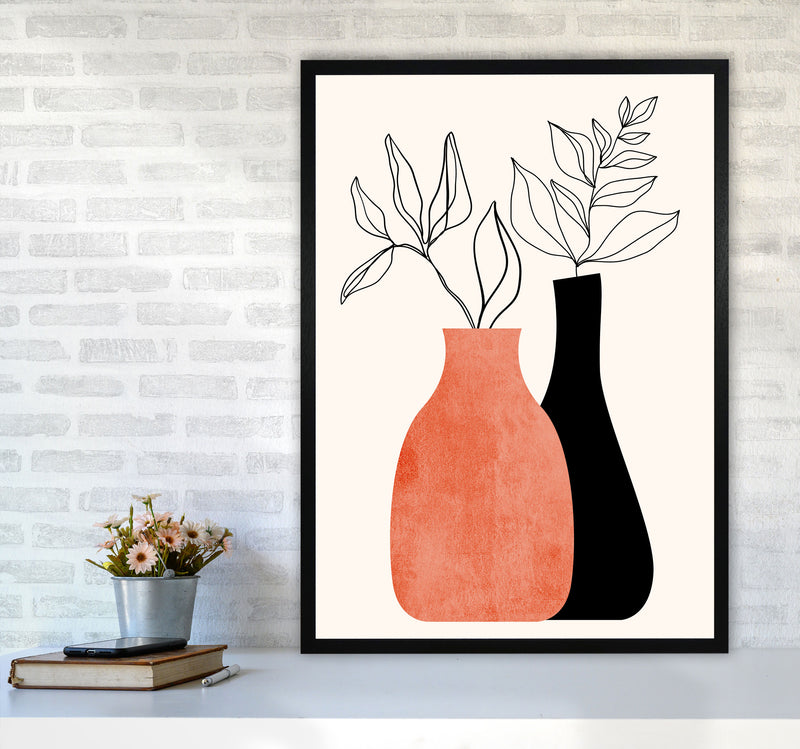 Madame & Monsieur Art Print by Kubistika A1 White Frame