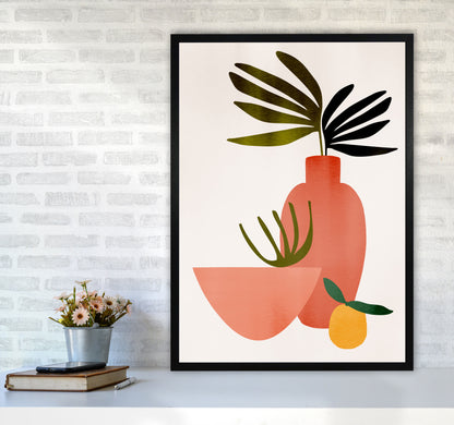 Juicy Lemon Art Print by Kubistika A1 White Frame