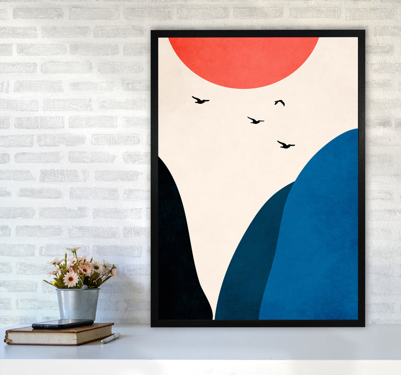 Innocent Days Art Print by Kubistika A1 White Frame