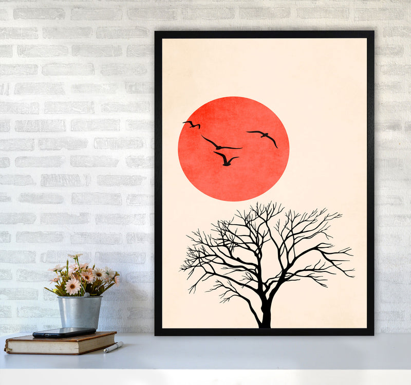 Fly Art Print by Kubistika A1 White Frame