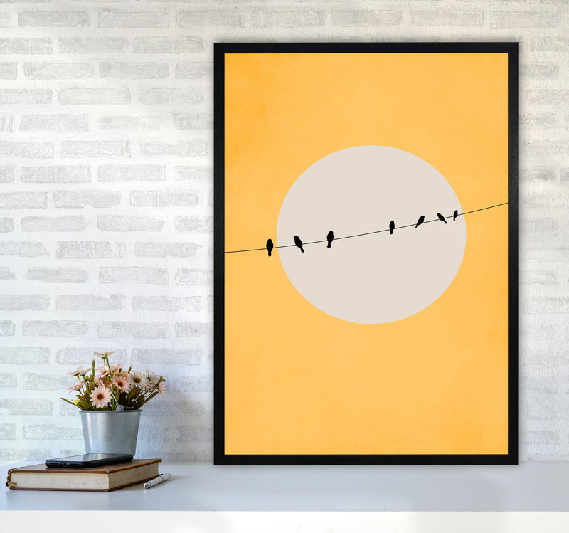 Chirping And Chilling (At Day) Art Print by Kubistika A1 White Frame