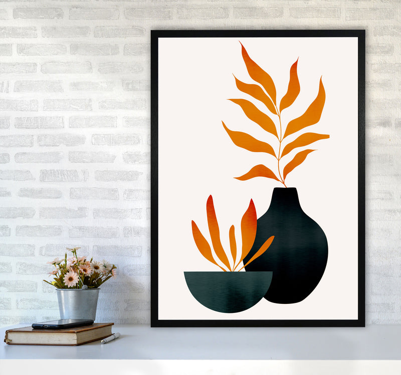 Autumn Flowers - 3 Art Print by Kubistika A1 White Frame