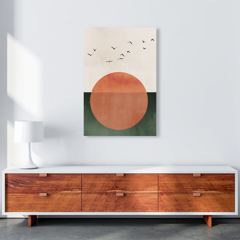 A Day At The Ocean  Modern Contemporary Art Print by Kubistika A1 Canvas