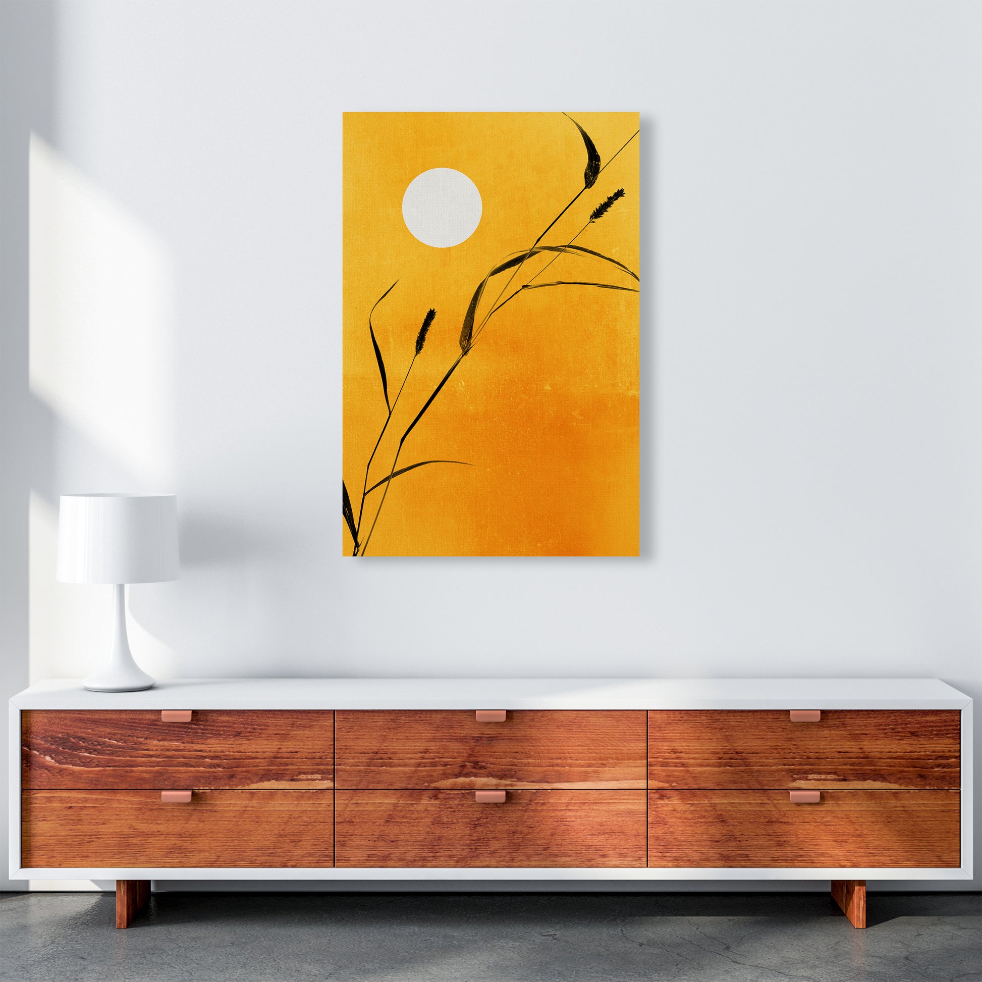 Sunny Days Contemporary Art Print by Kubistika A1 Canvas