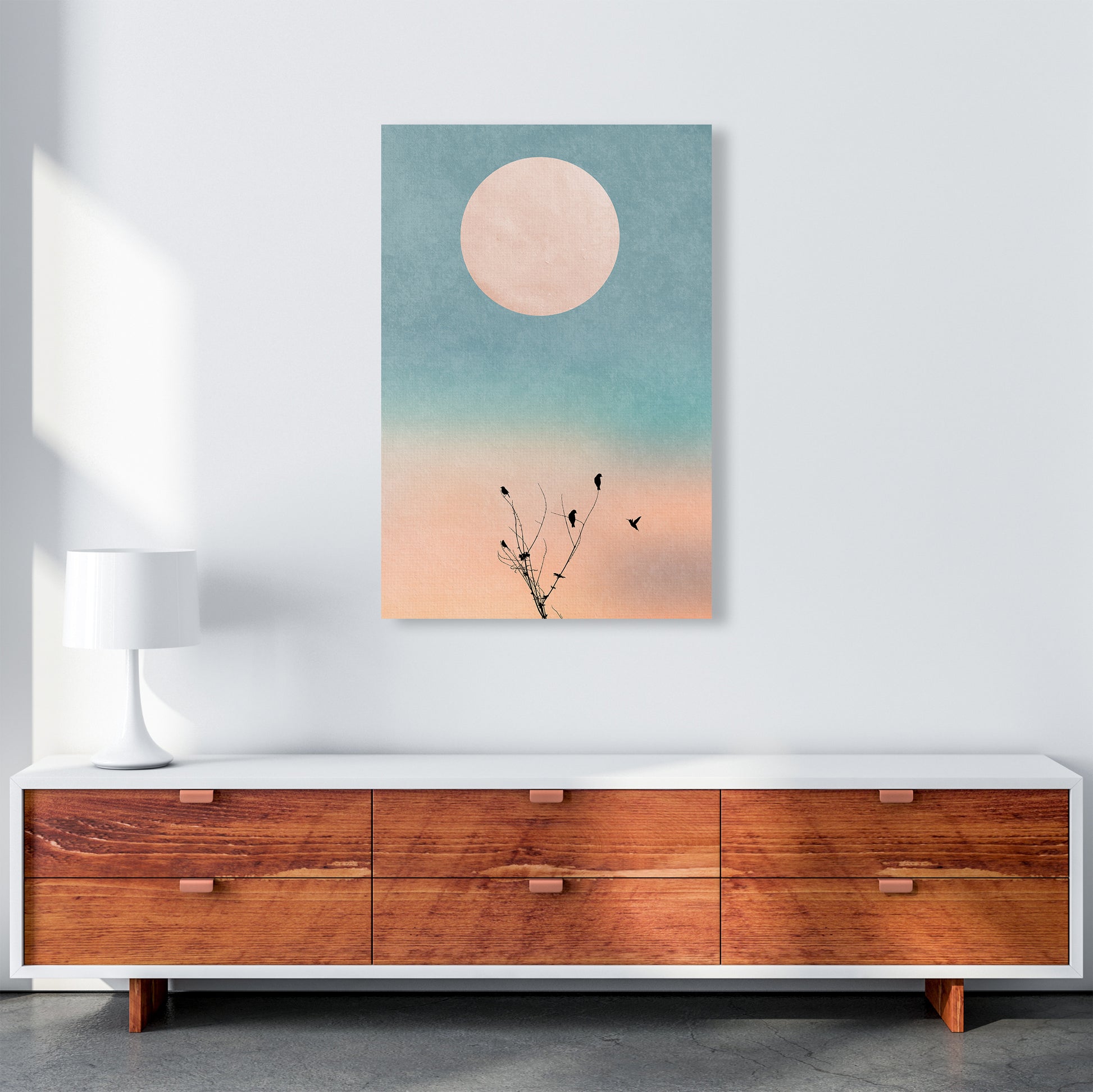 Waking Up Warm Contemporary Art Print by Kubistika A1 Canvas