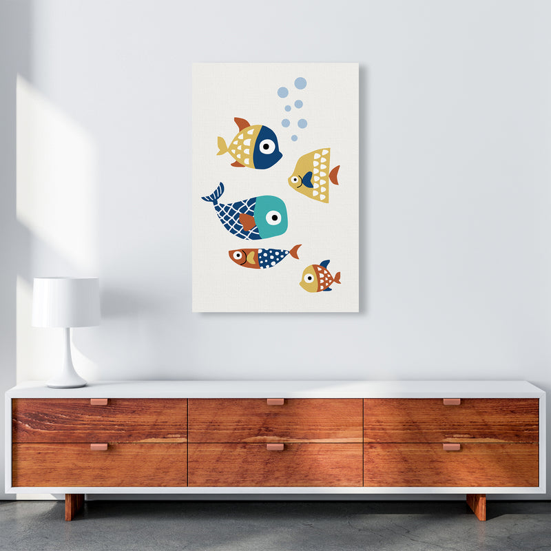Little Friends Childrens Nursery Art Print by Kubistika A1 Canvas