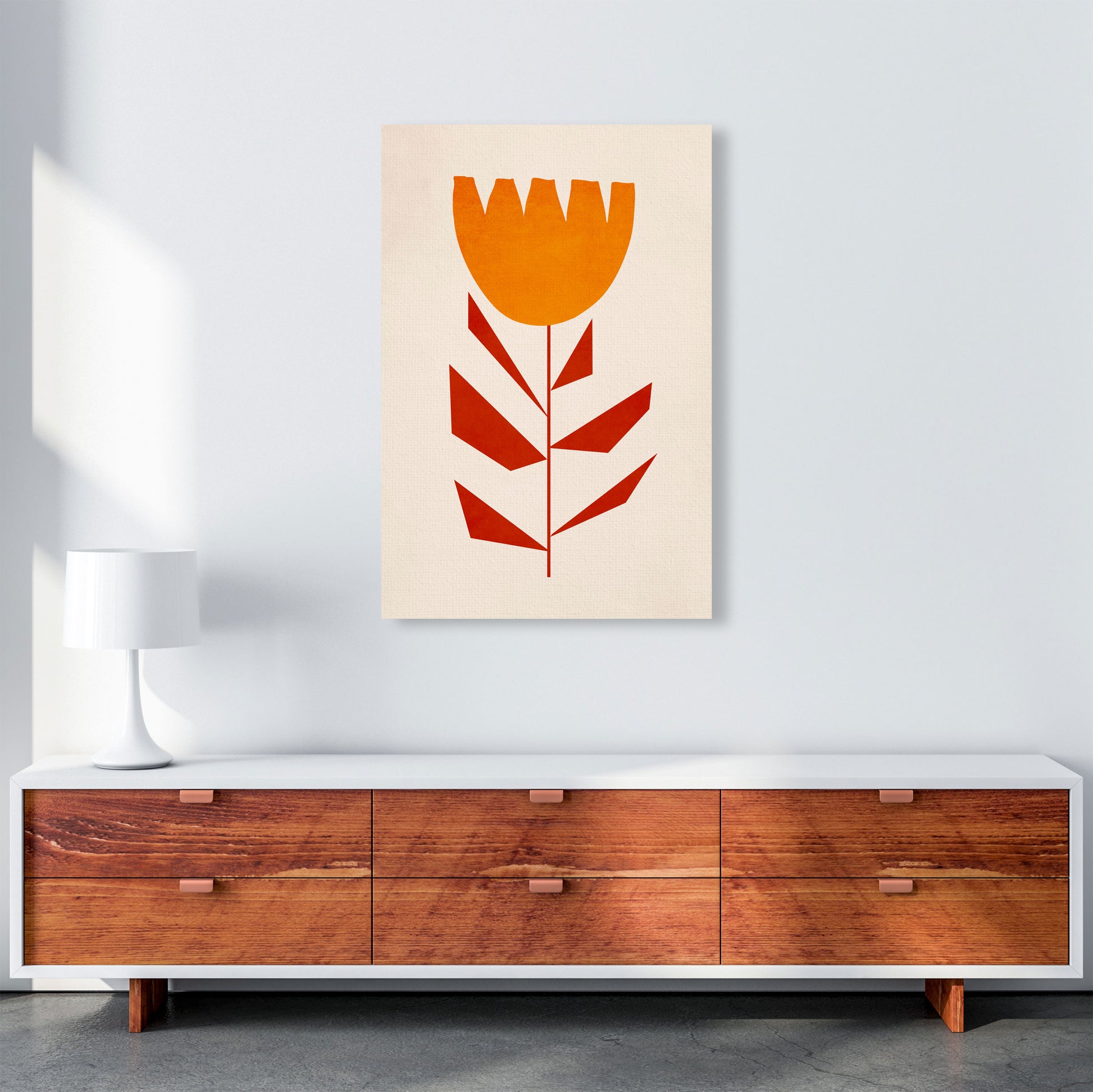 Ruby Tuesday Art Print by Kubistika A1 Canvas