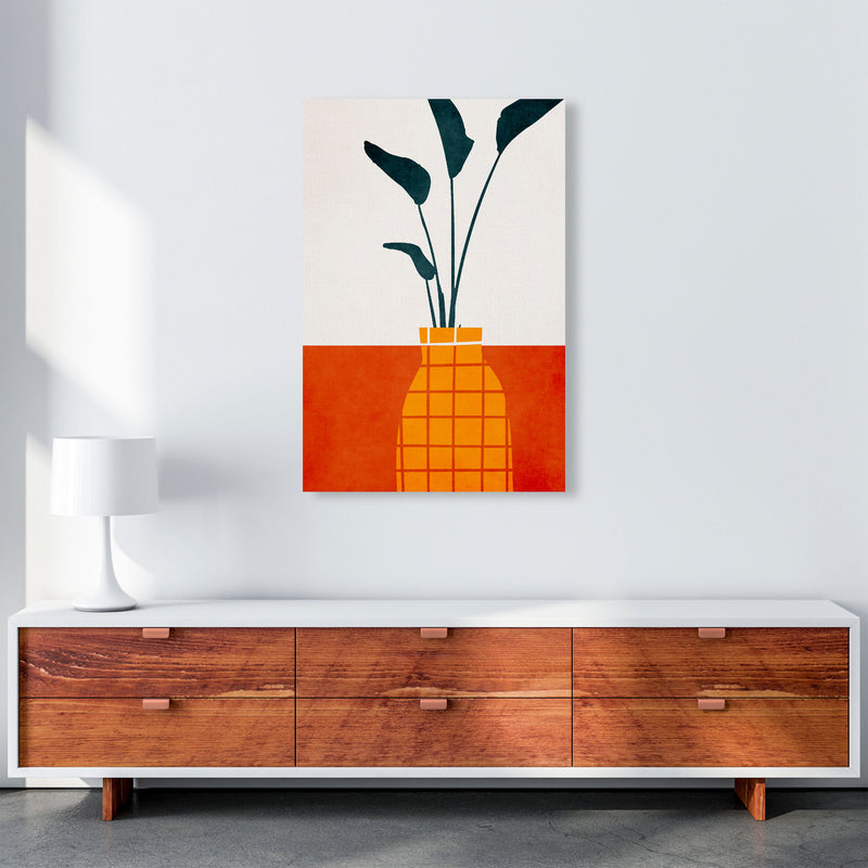 Kitchen Table With Plant Art Print by Kubistika A1 Canvas