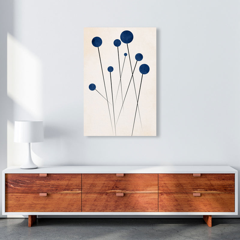 Blue Flowers In The Wilderness - 2 Art Print by Kubistika A1 Canvas