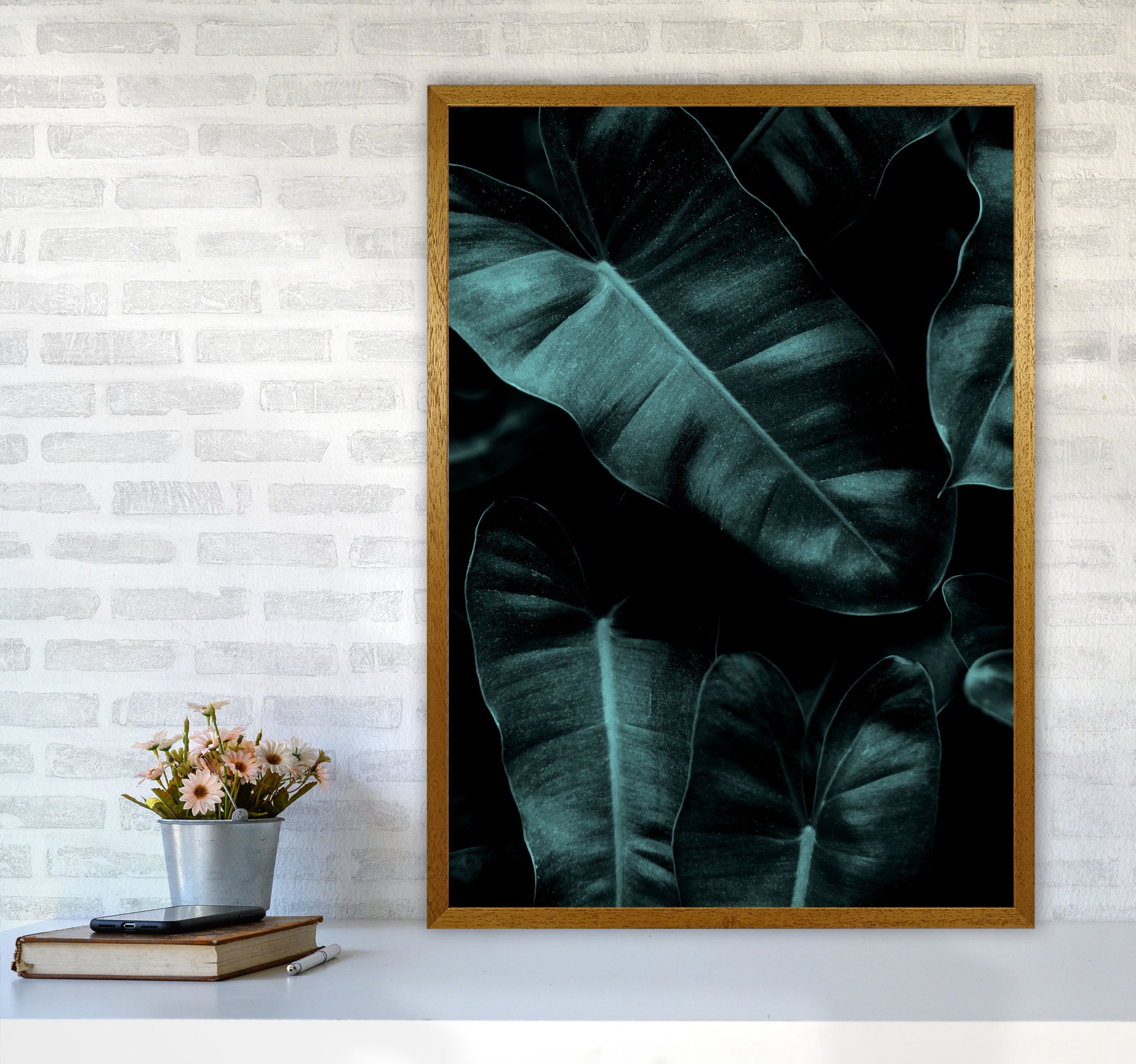 Dark Leafs Photography Art Print by Kubistika A1 Print Only
