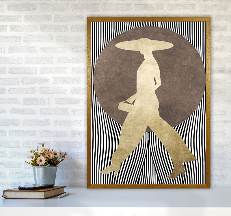 La Madame Noir Vintage Contemporary Art Print by Kubistika A1 Print Only